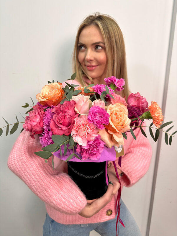 flowerbox róże